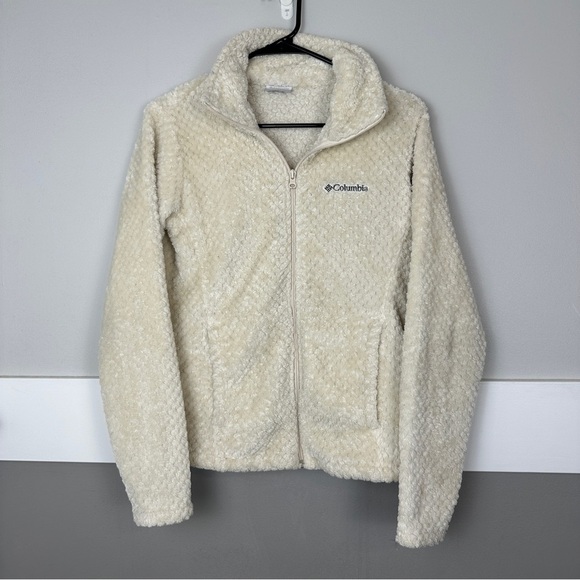 Columbia Jackets & Blazers - Columbia Fireside Full Zip Women’s Size Small Jacket Sherpa Fleece Cream Cozy
